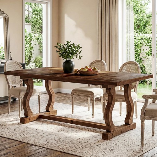 Solid wood dining table - solid,