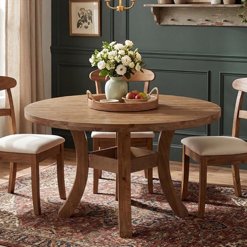 Solid wood round - solid,