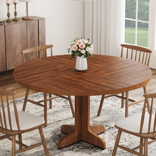 Round dining table - round,